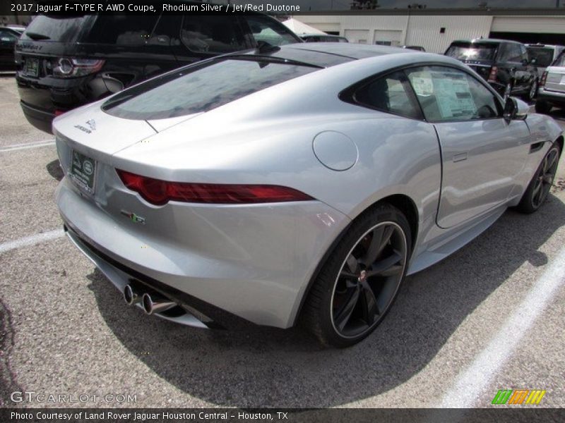 Rhodium Silver / Jet/Red Duotone 2017 Jaguar F-TYPE R AWD Coupe