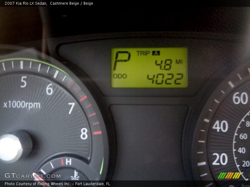 Cashmere Beige / Beige 2007 Kia Rio LX Sedan
