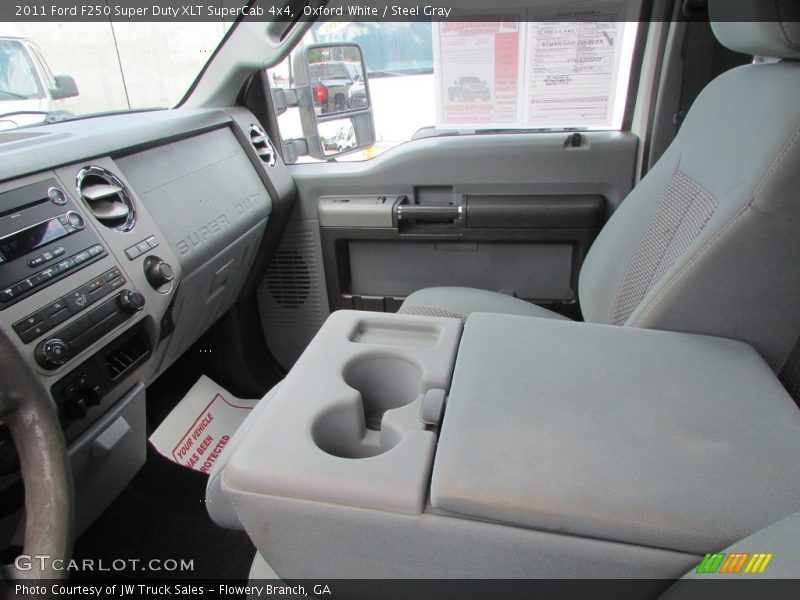 Oxford White / Steel Gray 2011 Ford F250 Super Duty XLT SuperCab 4x4