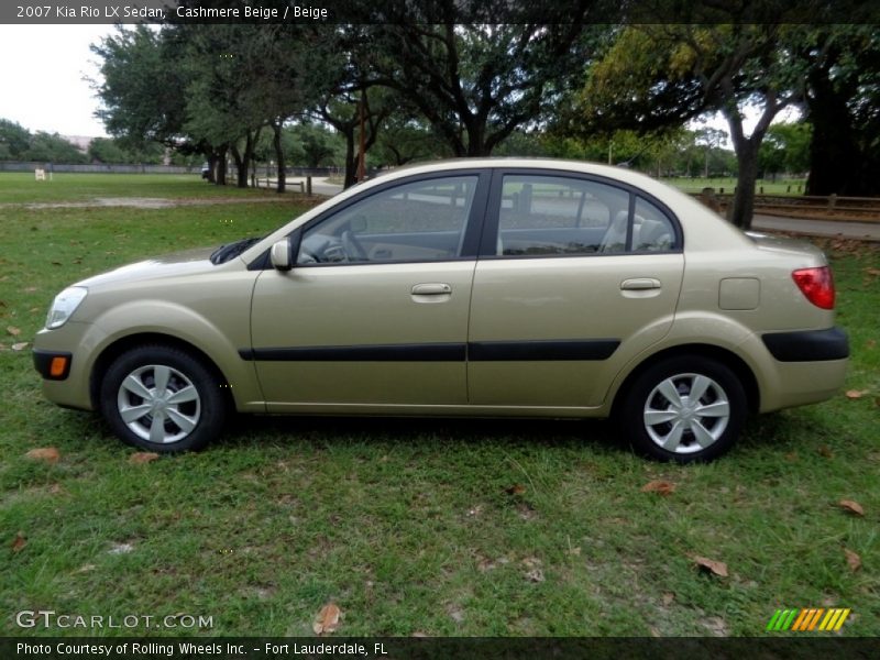 Cashmere Beige / Beige 2007 Kia Rio LX Sedan