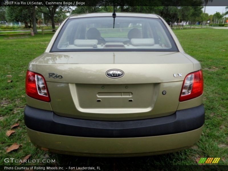 Cashmere Beige / Beige 2007 Kia Rio LX Sedan