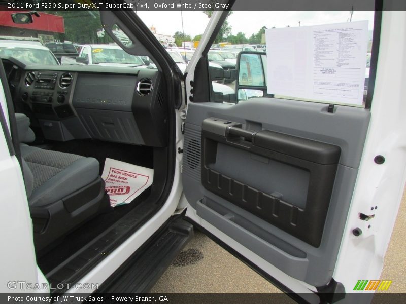 Oxford White / Steel Gray 2011 Ford F250 Super Duty XLT SuperCab 4x4