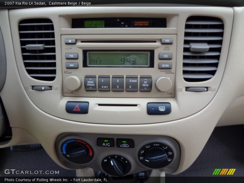 Cashmere Beige / Beige 2007 Kia Rio LX Sedan