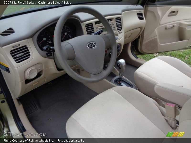 Cashmere Beige / Beige 2007 Kia Rio LX Sedan