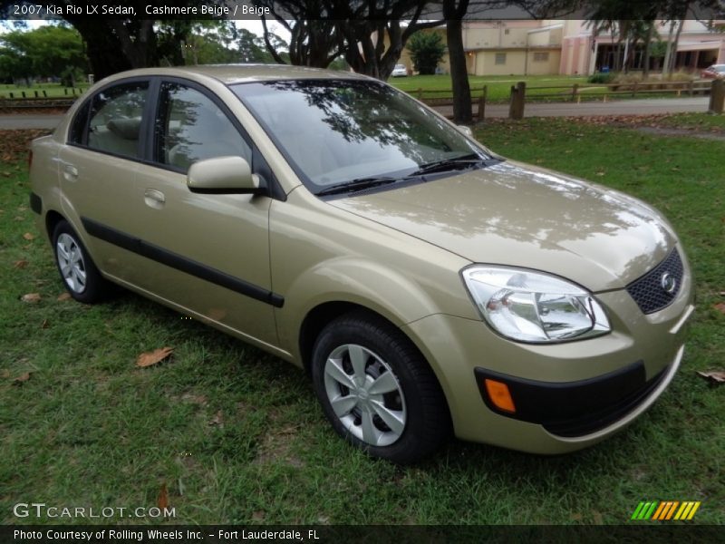 Cashmere Beige / Beige 2007 Kia Rio LX Sedan