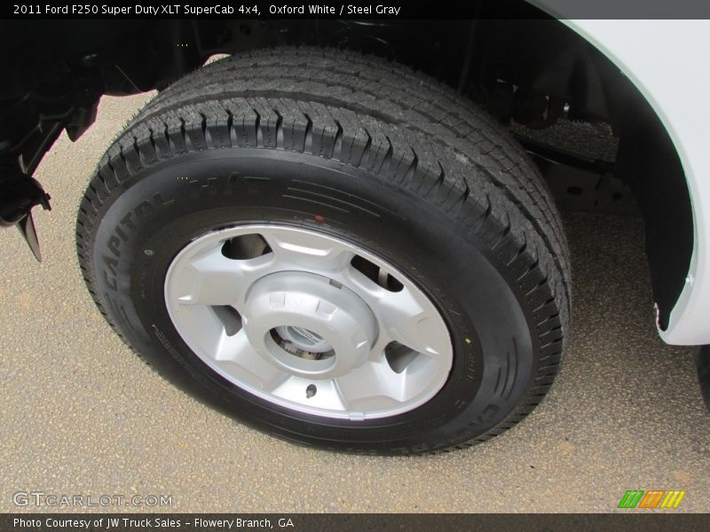 Oxford White / Steel Gray 2011 Ford F250 Super Duty XLT SuperCab 4x4