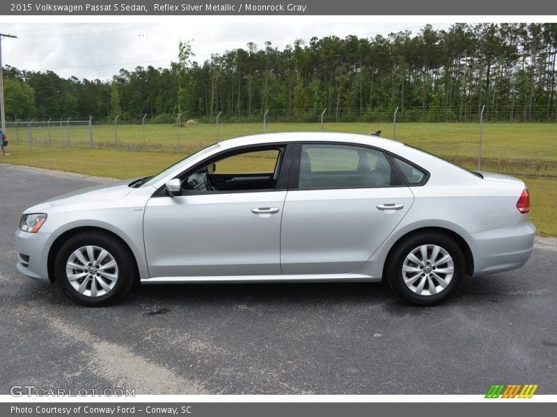 Reflex Silver Metallic / Moonrock Gray 2015 Volkswagen Passat S Sedan