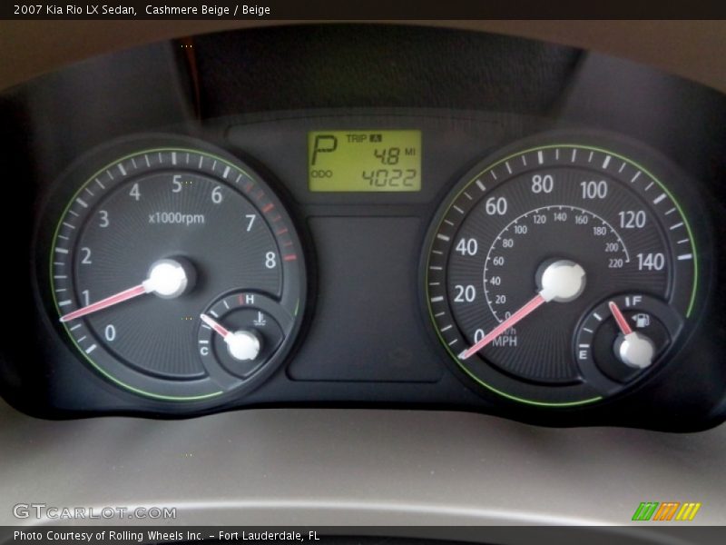 Cashmere Beige / Beige 2007 Kia Rio LX Sedan