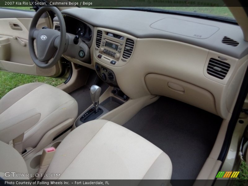 Cashmere Beige / Beige 2007 Kia Rio LX Sedan
