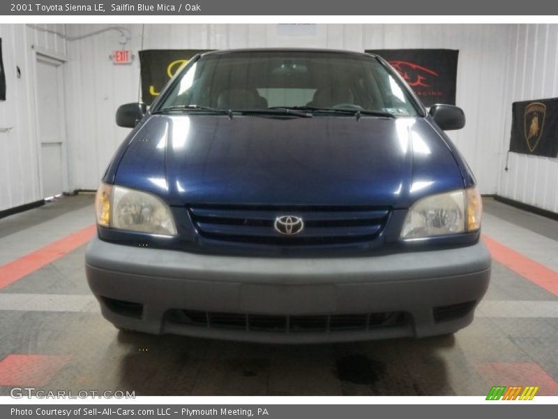 Sailfin Blue Mica / Oak 2001 Toyota Sienna LE
