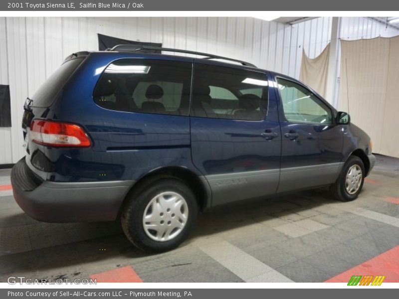 Sailfin Blue Mica / Oak 2001 Toyota Sienna LE
