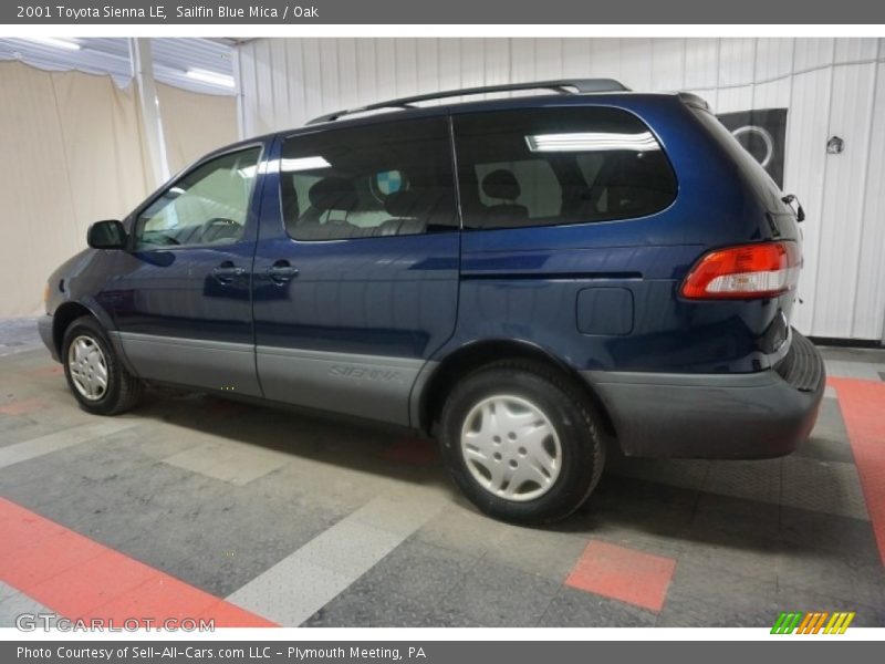 Sailfin Blue Mica / Oak 2001 Toyota Sienna LE