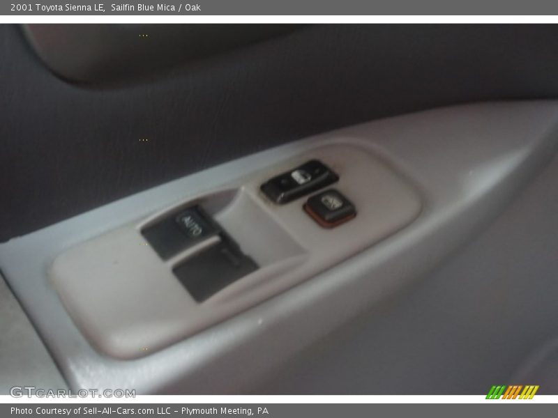 Sailfin Blue Mica / Oak 2001 Toyota Sienna LE