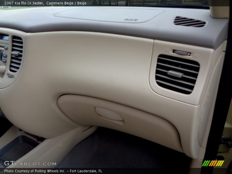 Cashmere Beige / Beige 2007 Kia Rio LX Sedan