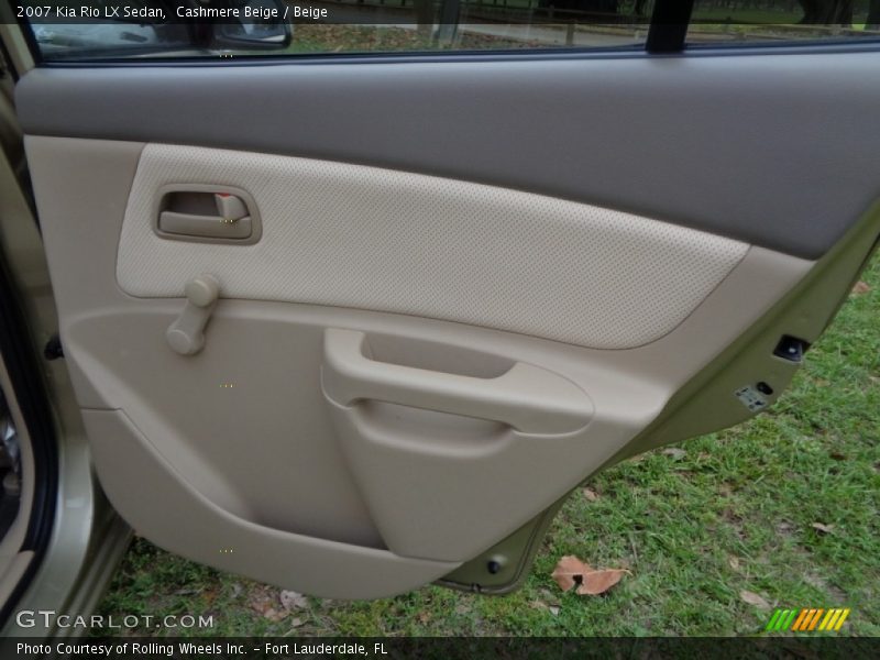 Cashmere Beige / Beige 2007 Kia Rio LX Sedan