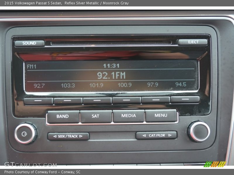 Reflex Silver Metallic / Moonrock Gray 2015 Volkswagen Passat S Sedan