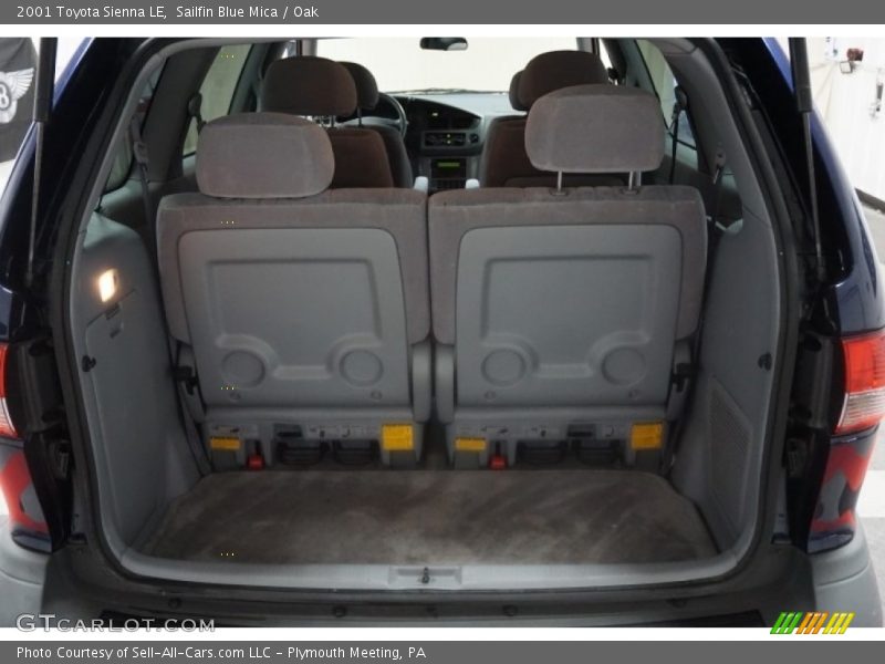 Sailfin Blue Mica / Oak 2001 Toyota Sienna LE
