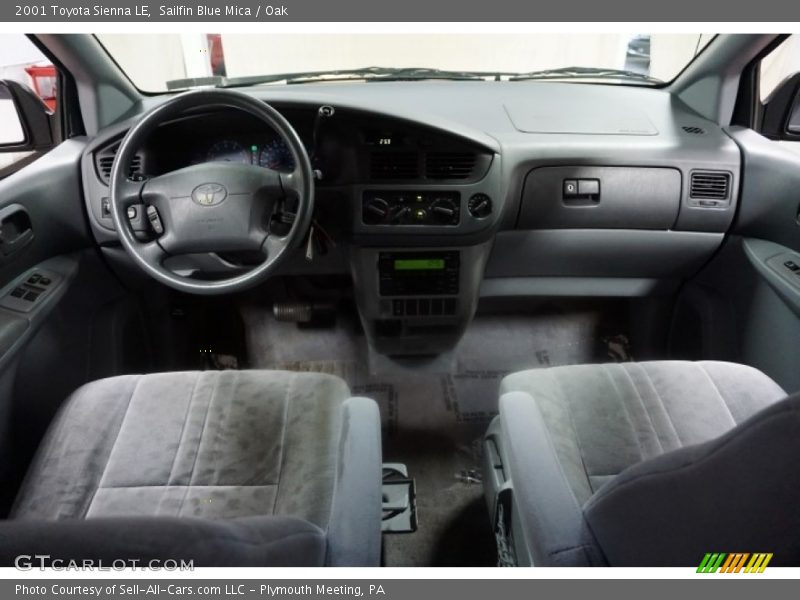 Sailfin Blue Mica / Oak 2001 Toyota Sienna LE