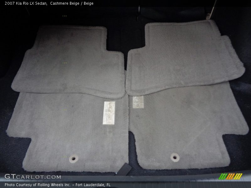 Cashmere Beige / Beige 2007 Kia Rio LX Sedan
