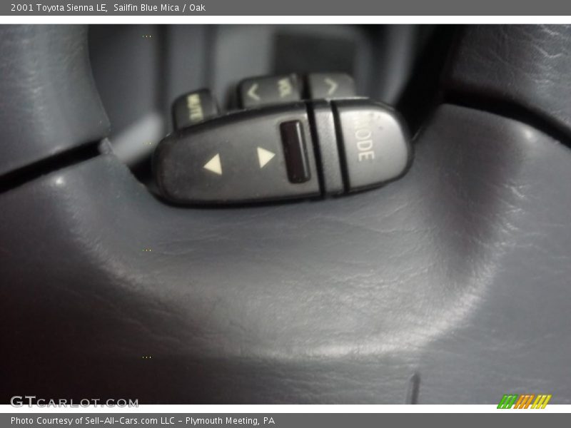Sailfin Blue Mica / Oak 2001 Toyota Sienna LE