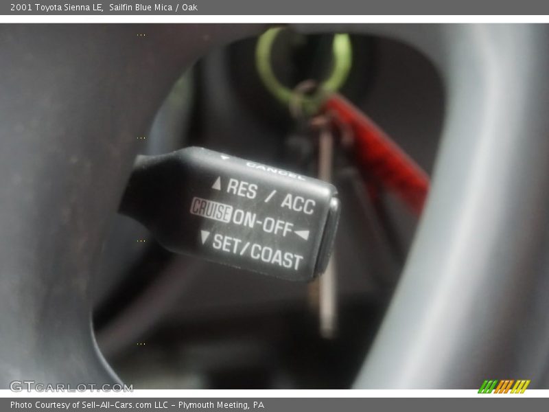 Sailfin Blue Mica / Oak 2001 Toyota Sienna LE