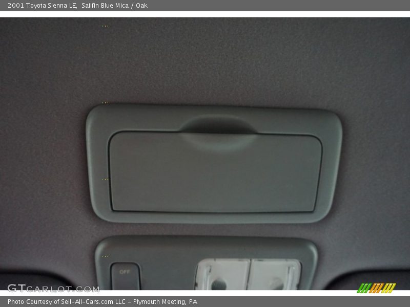 Sailfin Blue Mica / Oak 2001 Toyota Sienna LE