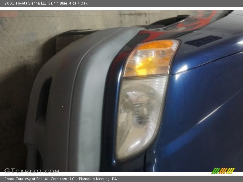 Sailfin Blue Mica / Oak 2001 Toyota Sienna LE