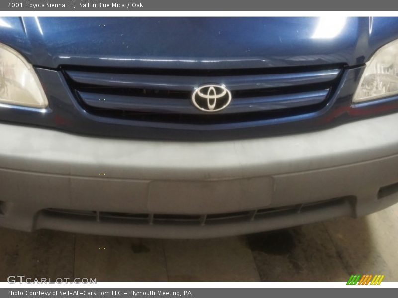 Sailfin Blue Mica / Oak 2001 Toyota Sienna LE