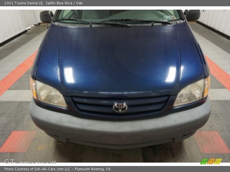 Sailfin Blue Mica / Oak 2001 Toyota Sienna LE