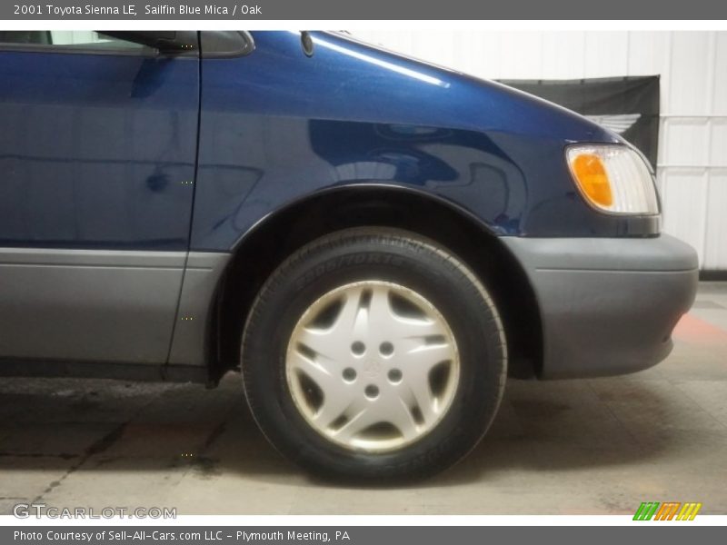 Sailfin Blue Mica / Oak 2001 Toyota Sienna LE