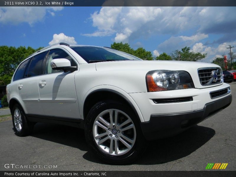 Ice White / Beige 2011 Volvo XC90 3.2
