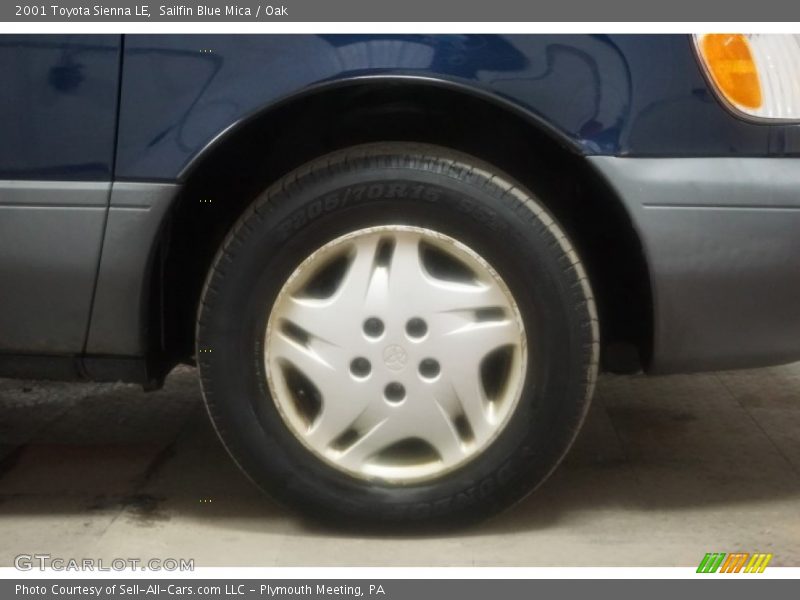 Sailfin Blue Mica / Oak 2001 Toyota Sienna LE
