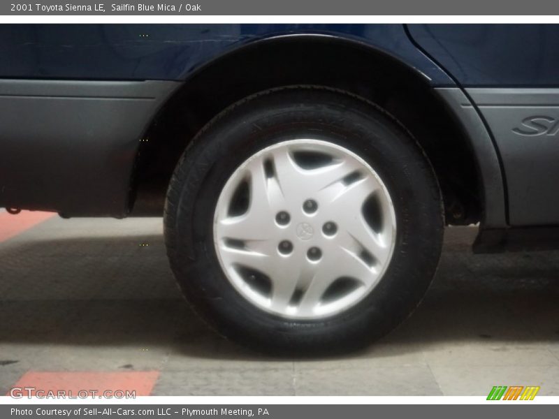 Sailfin Blue Mica / Oak 2001 Toyota Sienna LE