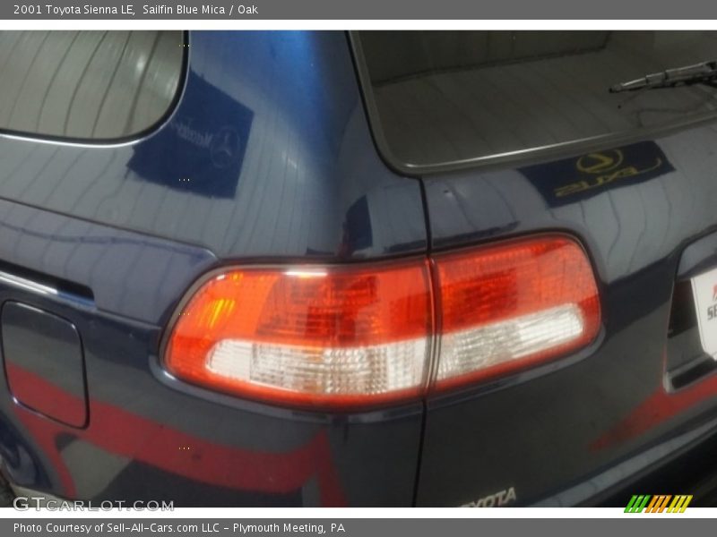 Sailfin Blue Mica / Oak 2001 Toyota Sienna LE