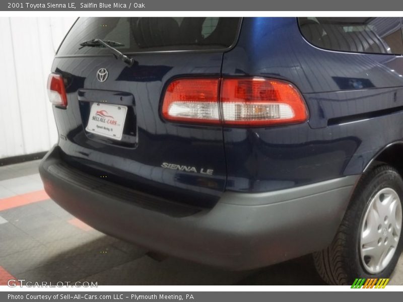 Sailfin Blue Mica / Oak 2001 Toyota Sienna LE