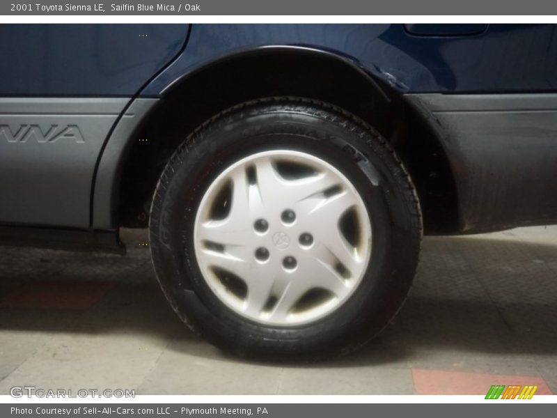 Sailfin Blue Mica / Oak 2001 Toyota Sienna LE