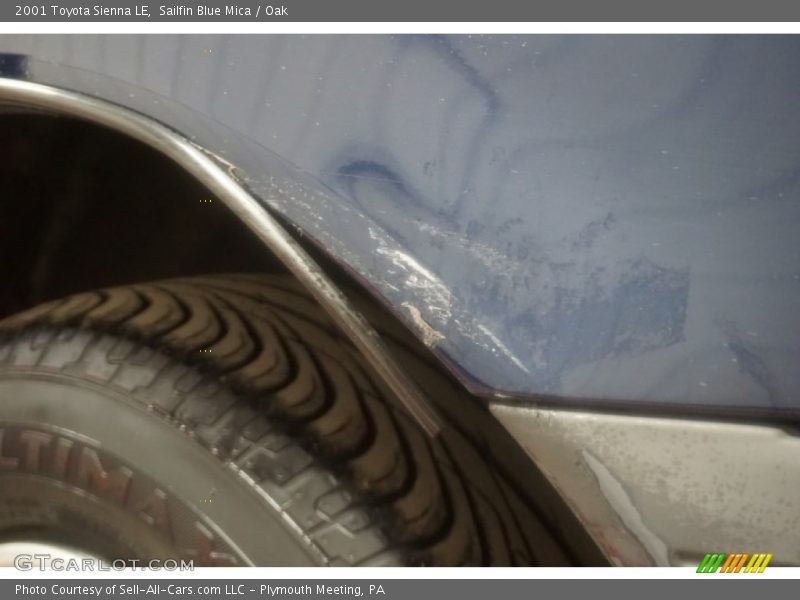 Sailfin Blue Mica / Oak 2001 Toyota Sienna LE