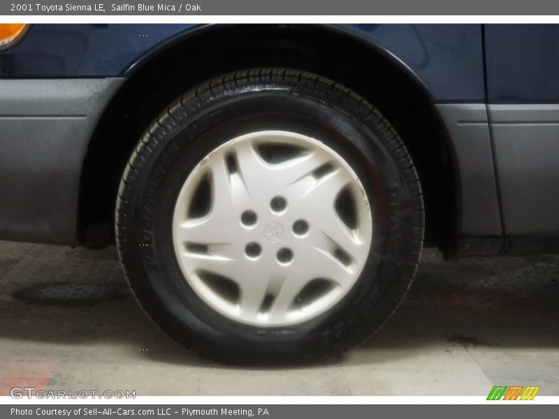 Sailfin Blue Mica / Oak 2001 Toyota Sienna LE
