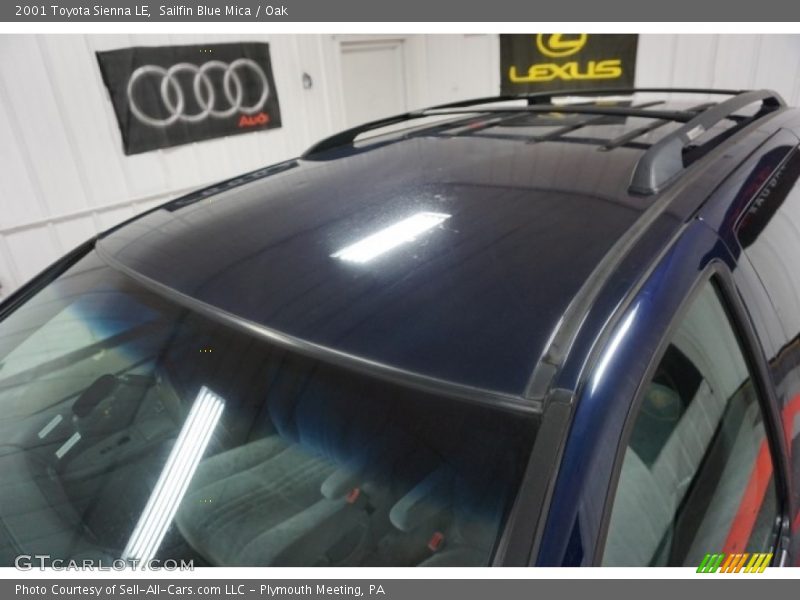 Sailfin Blue Mica / Oak 2001 Toyota Sienna LE
