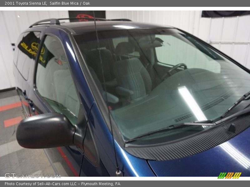 Sailfin Blue Mica / Oak 2001 Toyota Sienna LE