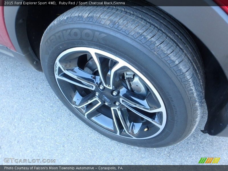 Ruby Red / Sport Charcoal Black/Sienna 2015 Ford Explorer Sport 4WD