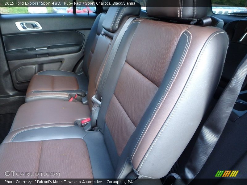 Ruby Red / Sport Charcoal Black/Sienna 2015 Ford Explorer Sport 4WD
