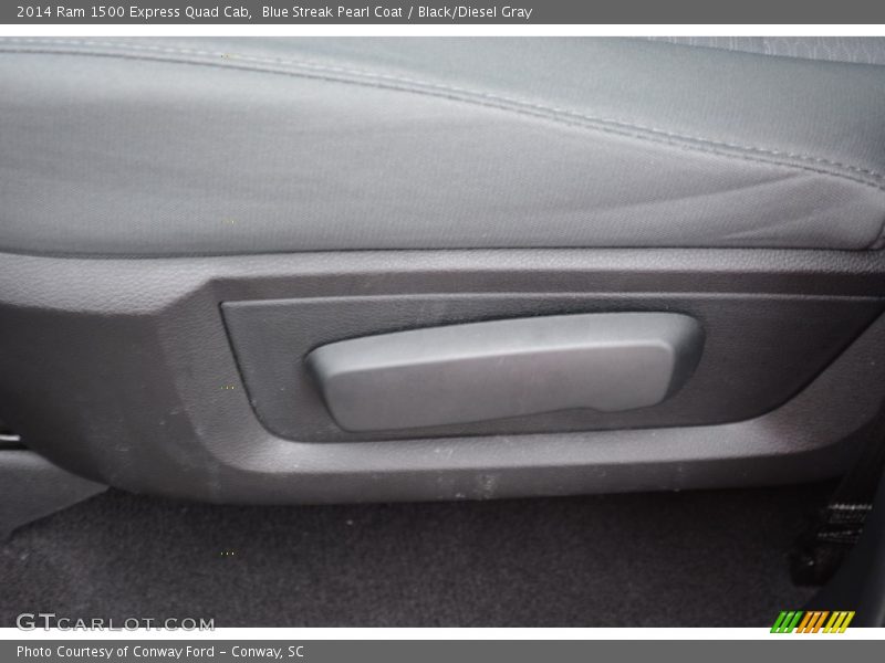 Blue Streak Pearl Coat / Black/Diesel Gray 2014 Ram 1500 Express Quad Cab