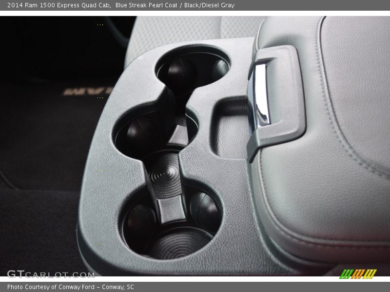 Blue Streak Pearl Coat / Black/Diesel Gray 2014 Ram 1500 Express Quad Cab
