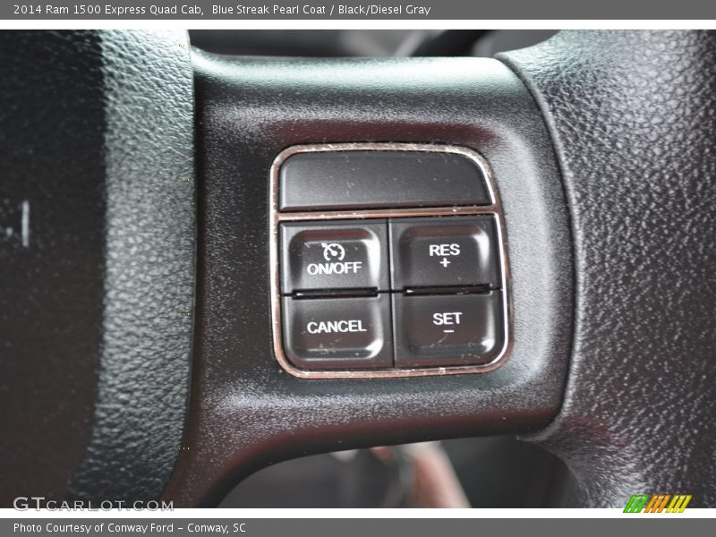 Blue Streak Pearl Coat / Black/Diesel Gray 2014 Ram 1500 Express Quad Cab
