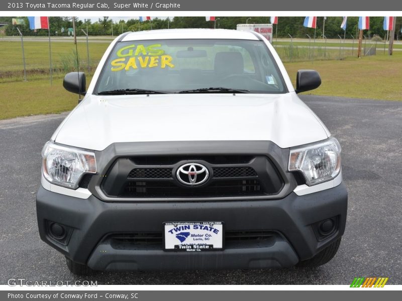 Super White / Graphite 2013 Toyota Tacoma Regular Cab