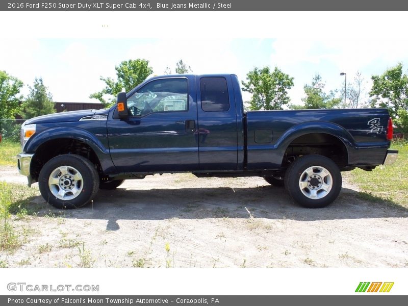 Blue Jeans Metallic / Steel 2016 Ford F250 Super Duty XLT Super Cab 4x4