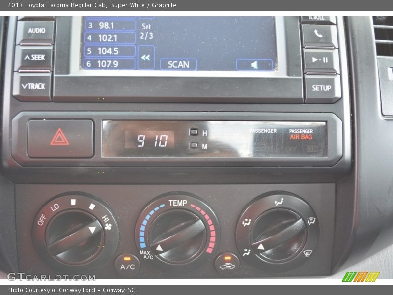 Super White / Graphite 2013 Toyota Tacoma Regular Cab
