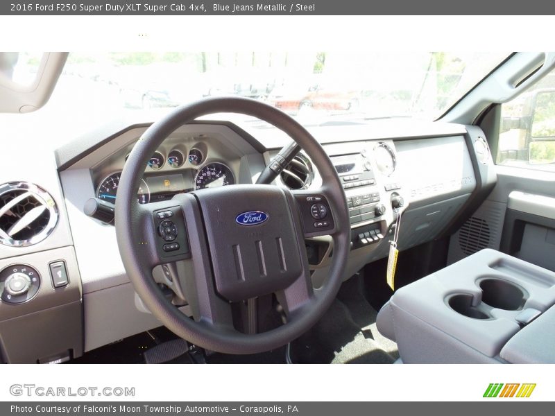 Blue Jeans Metallic / Steel 2016 Ford F250 Super Duty XLT Super Cab 4x4