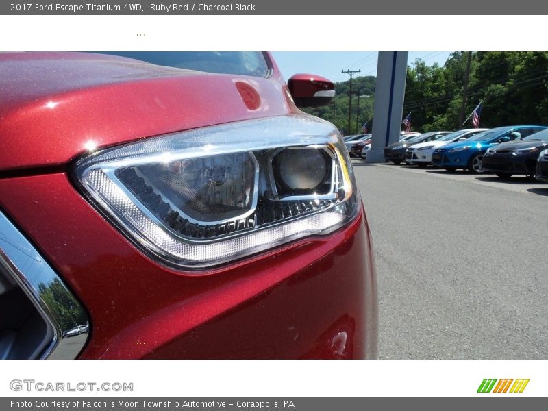 Ruby Red / Charcoal Black 2017 Ford Escape Titanium 4WD